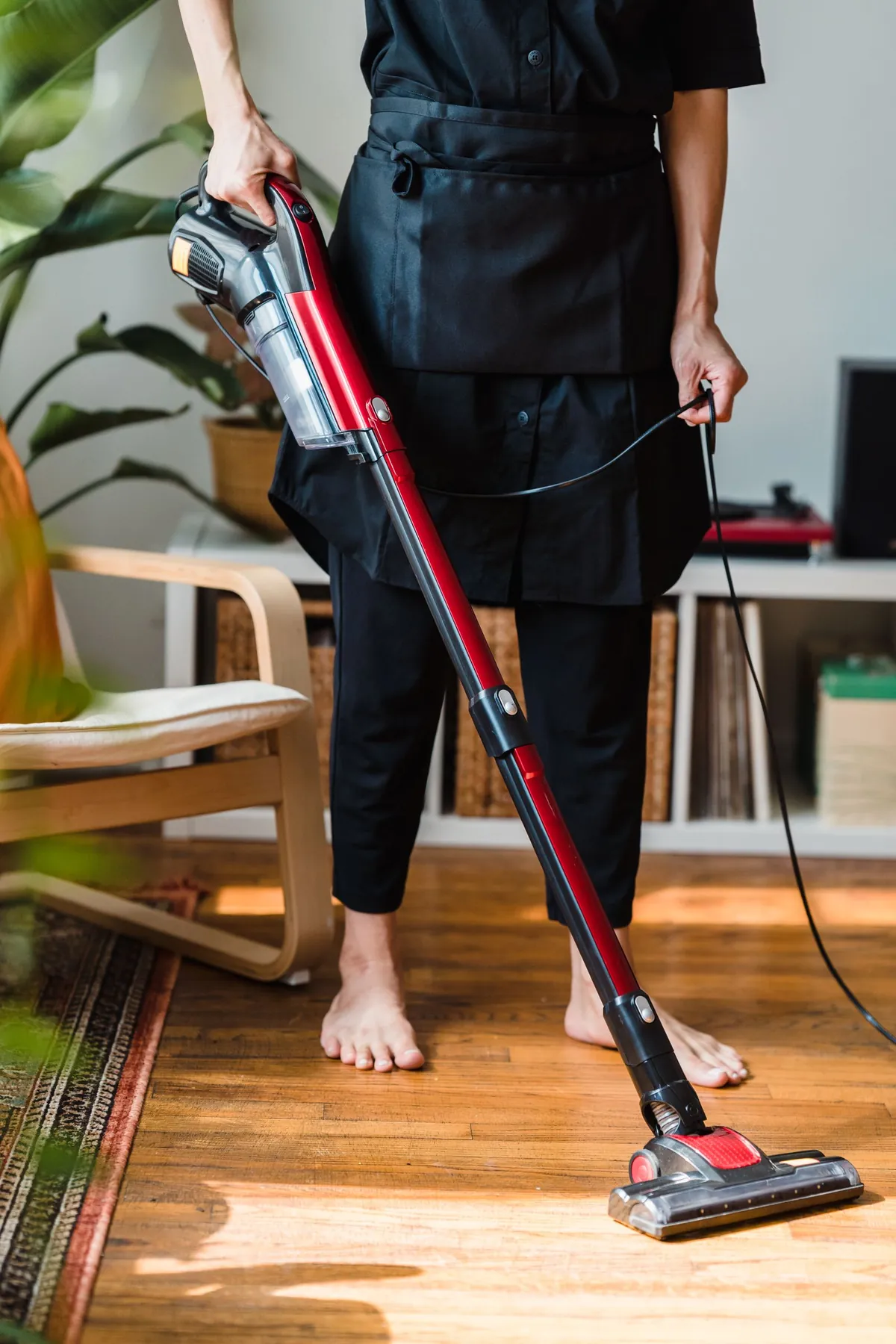 Shark Stratos cordless vacuum living room carpet