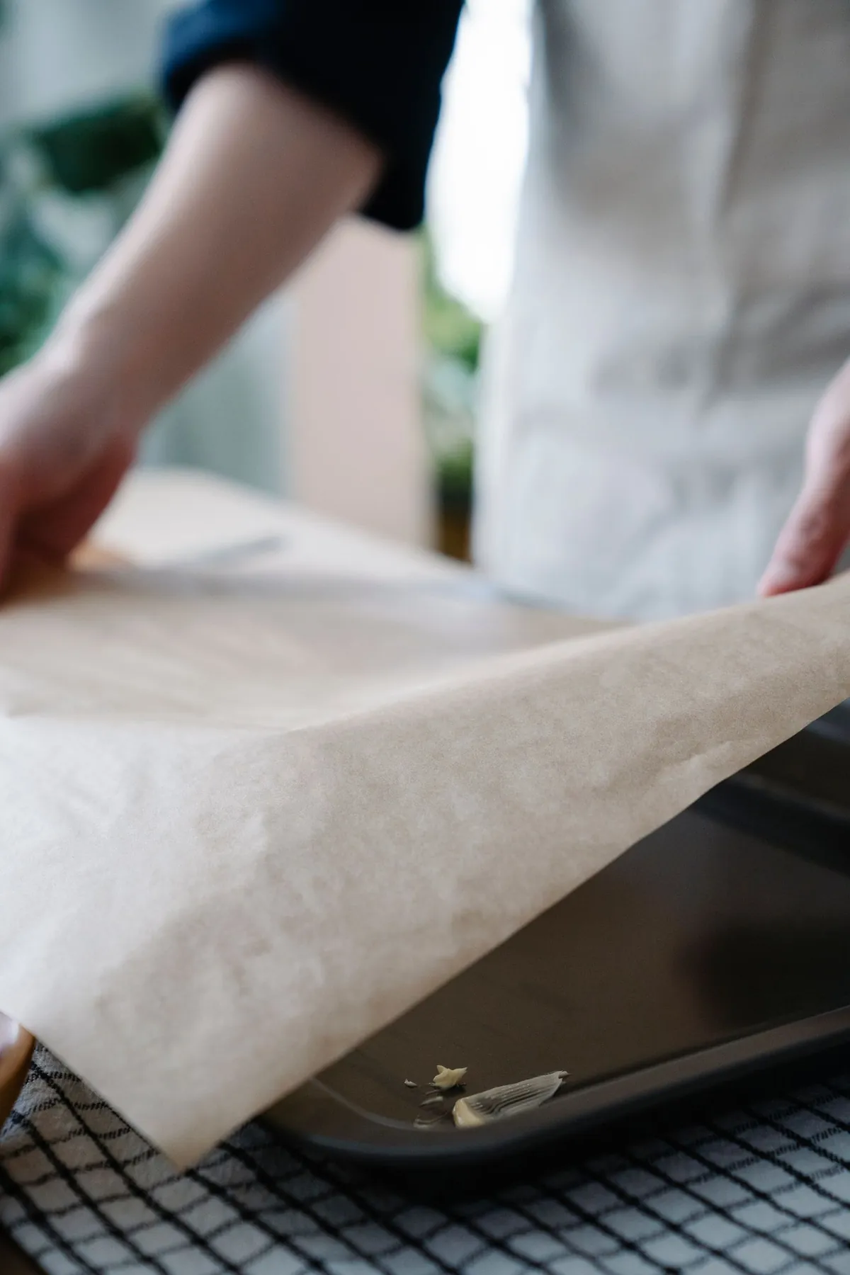 clean baking sheet