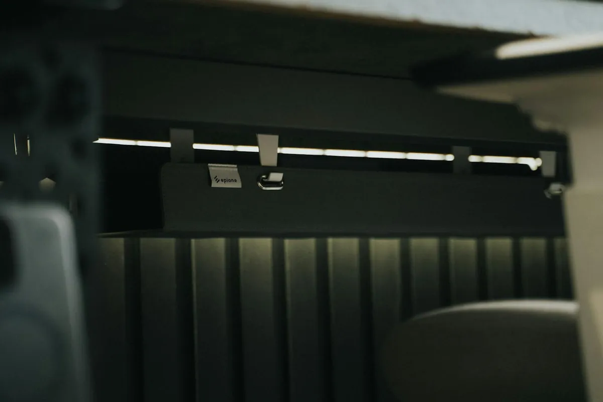 cable management under desk Velcro ties organized