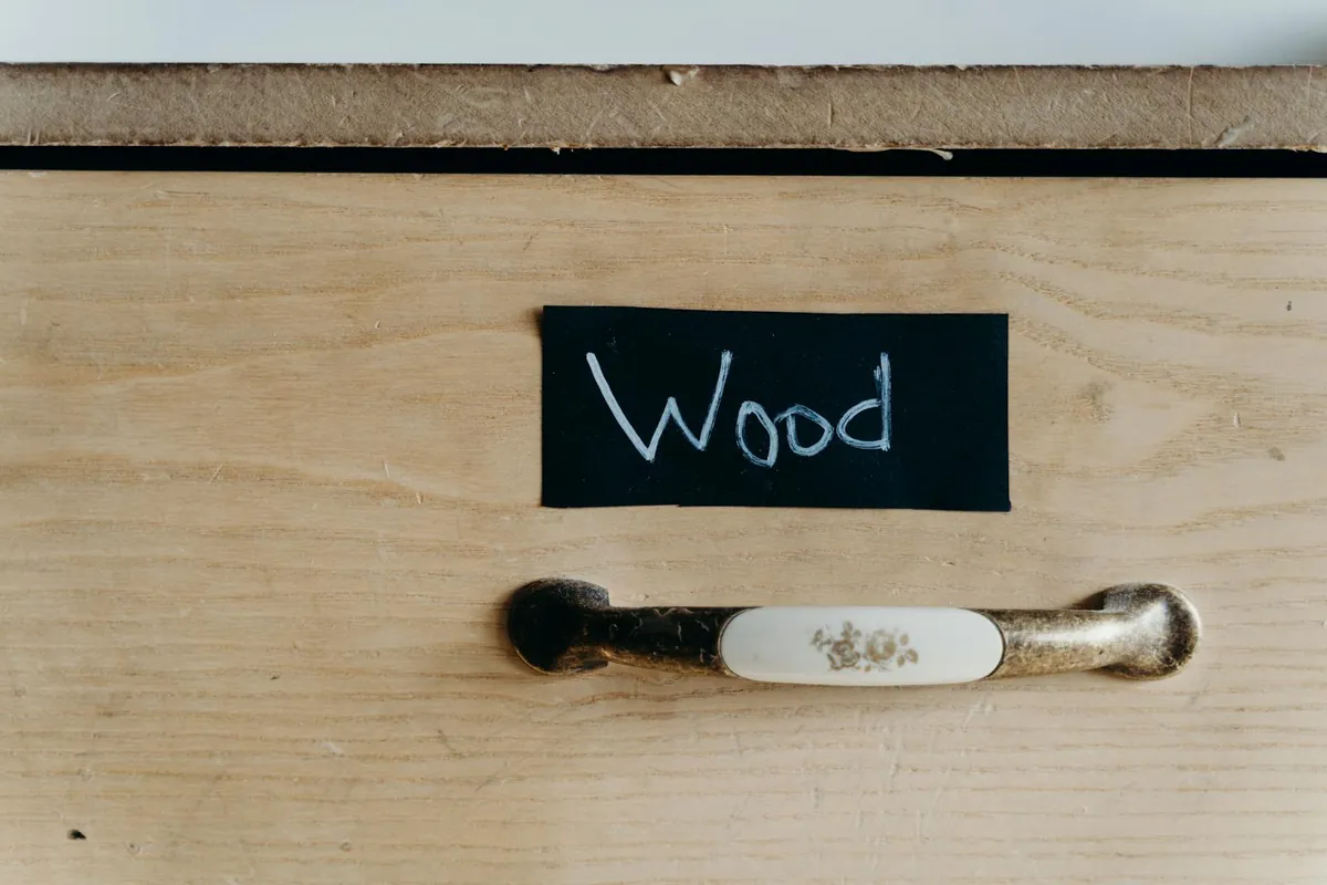 cabinet doors labeled paint station garage drying