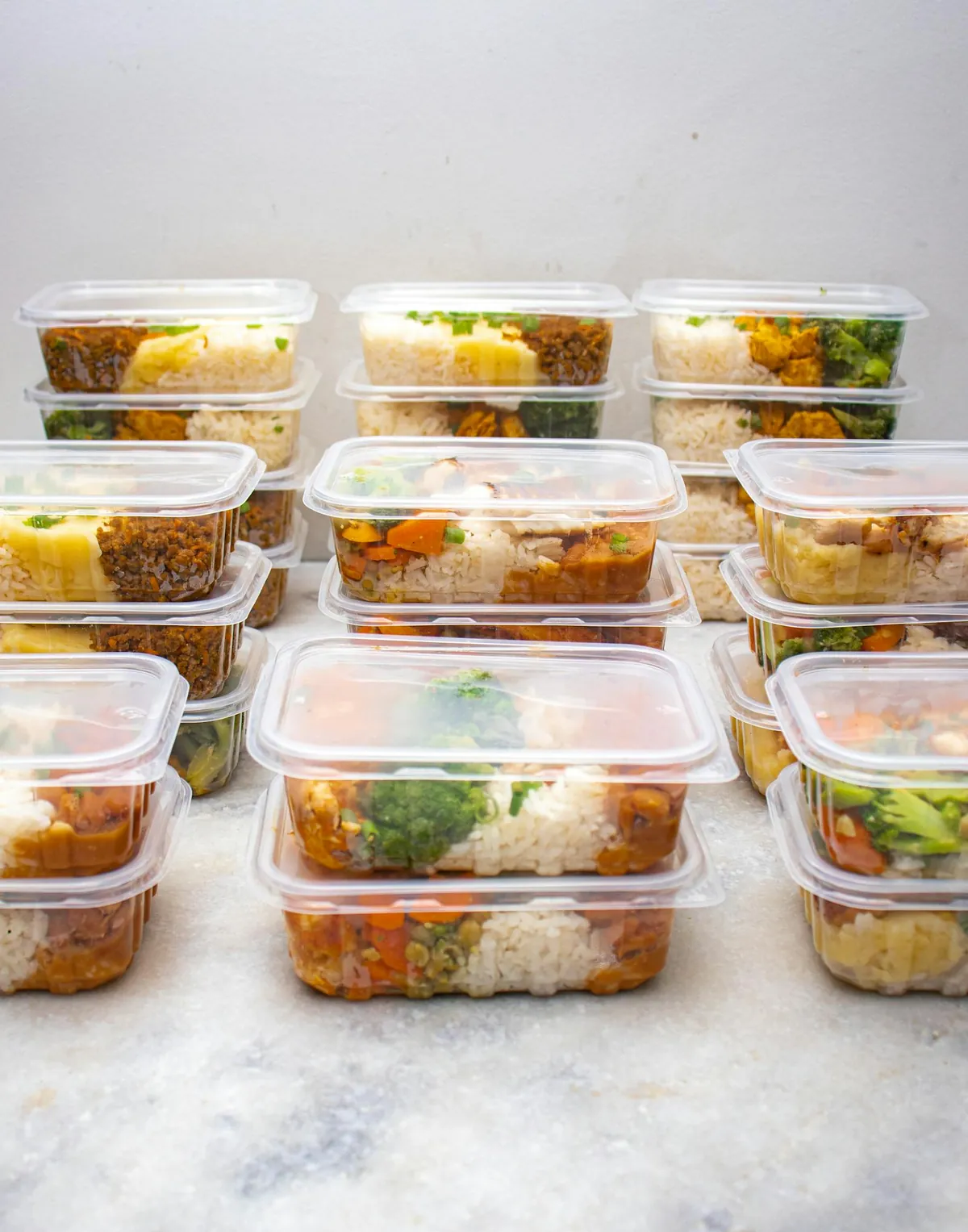 meal prep containers leftovers organized fridge