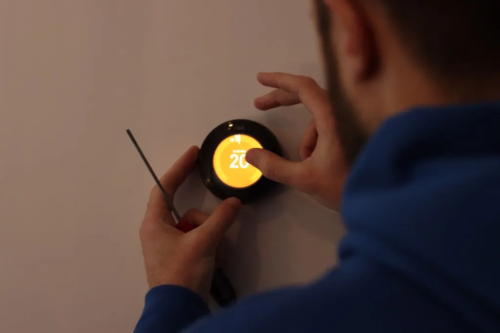 smart thermostat installed